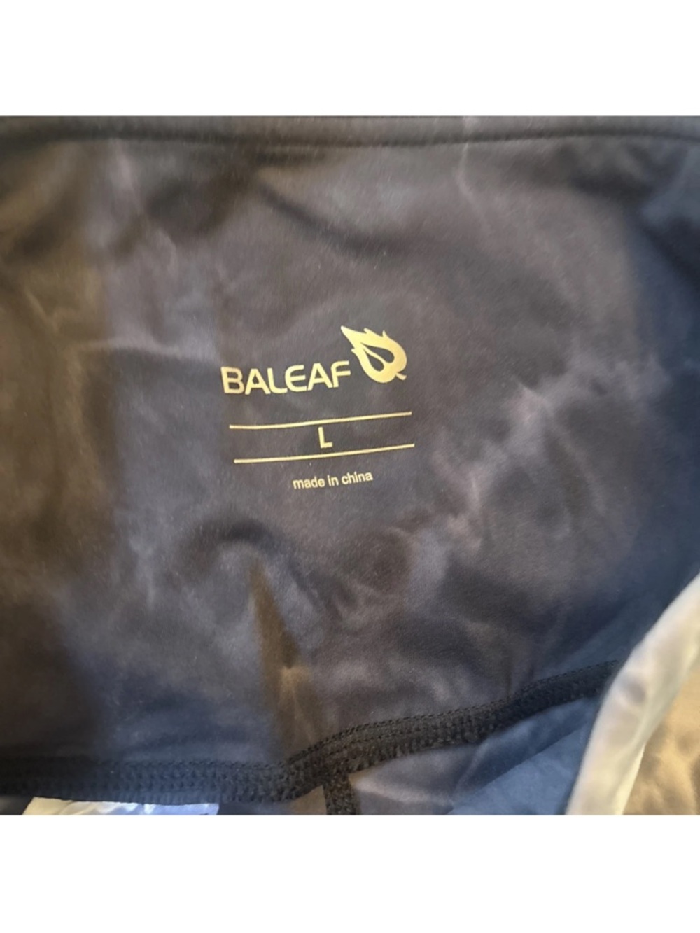 Baleaf Modern City Athletic High Rise Dark Tie-Dye Biker Cycling Shorts SZ L NEW - Picture 4 of 13